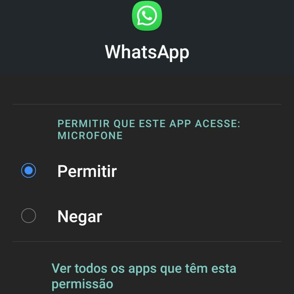 WhatsApp não grava áudio: Solução.